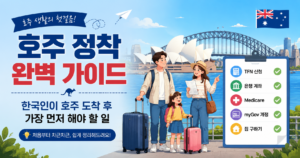 호주 정착 완벽 가이드 |
한국인이 호주 도착 후 가장 먼저 해야 할 일 호주 정착 가이드