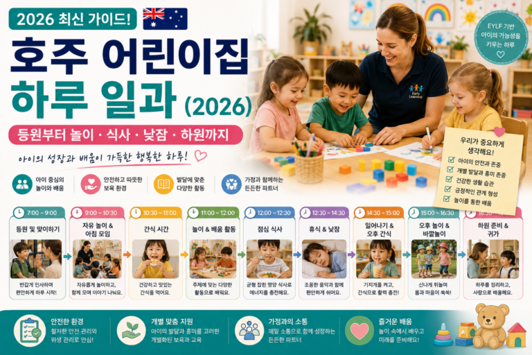 호주 어린이집 하루 일과 2026