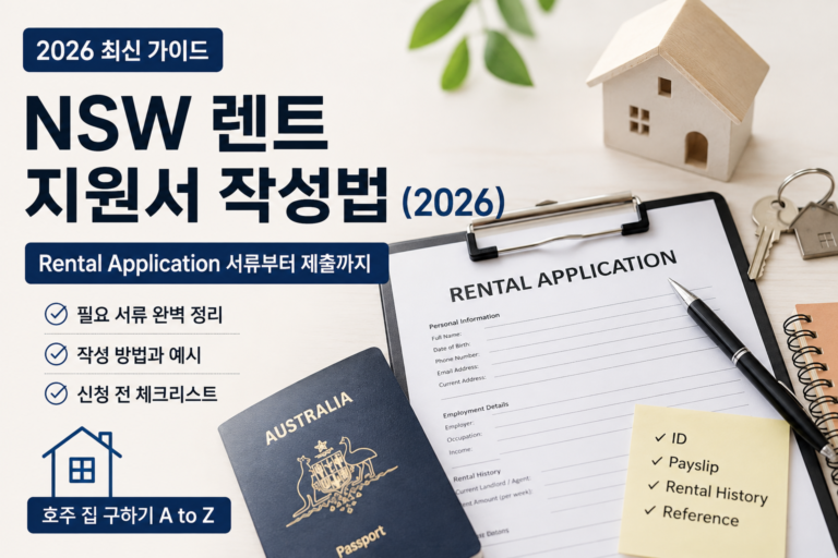 NSW 렌트 지원서 작성법과 Rental Application 준비 서류